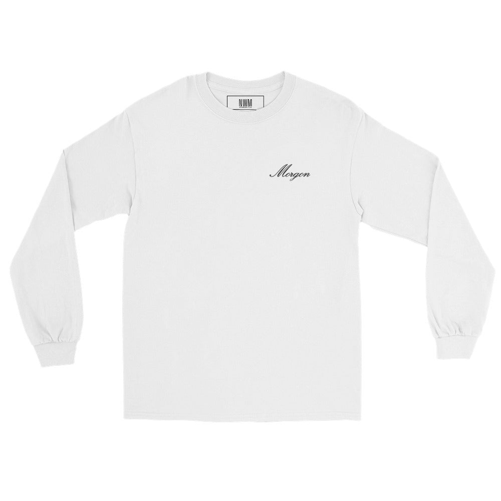 Morgon - Embroided Long Sleeve T-shirt White