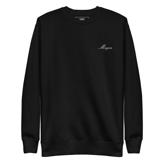 Morgon - Embroided Black Sweatshirt